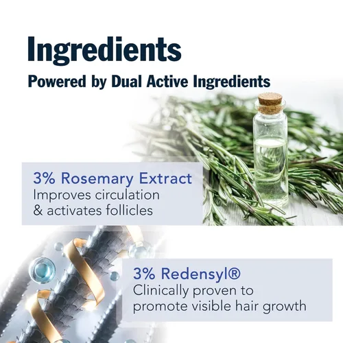 Miniatura 3 de Redensyl Hair–Growth–Serum Roll On – 3% Romero, 3% Redensyl, Suero Bloqueador de DHT para Cuero Cabelludo para Cabello Más Grueso y Abundante – Para