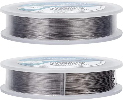 Miniatura 6 de BENECREAT Alambre de Cuentas de 7 Hilos (0.01 in, 490 pies), alambre de acero inoxidable recubierto de nailon para hacer joyas, collares