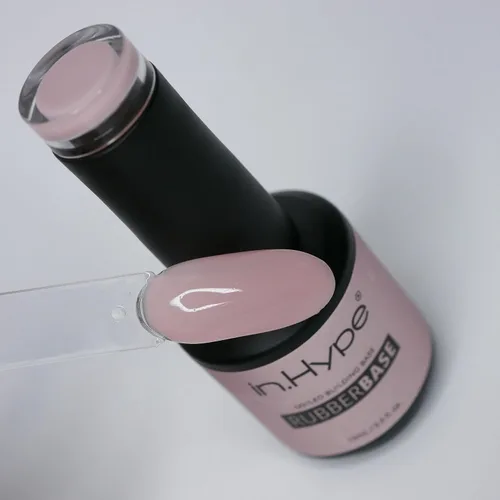 Miniatura 8 de IN.HYPE Capa base de goma elástica. UV/LED curable. Recubrimiento corrector con adhesión mejorada. Remuévese con inmersión (Almendra)