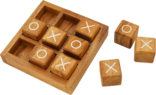 Miniatura 7 de BSIRI Bloques XO de madera (L) Juegos de mesa de Tic Tac Toe - Ideal para juegos de niños, juegos familiares y noches de juegos para adultos
