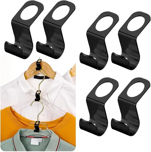 15 ganchos de metal para colgar ropa, ganchos extensores de acero inoxidable súper resistentes, ahorro de espacio en el armario, fácil de usar,