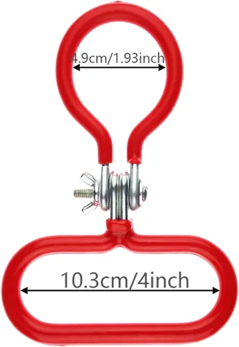 Miniatura 5 de Paquete de 1 correa Carboy Carrier Carboy con 1 asa Carboy, se adapta a Carboys de 3 a 6 galones (rojo)