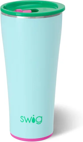 Miniatura 27 de Swig Life - Vaso de 22 oz con aislamiento térmico, vaso de café con tapa, apto para portavasos, apto para lavavajillas, acero inoxidable, taza