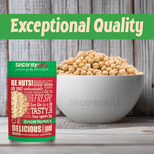 Miniatura 5 de Sincerely Nuts Garbanzos asados y sin sal (2 libras) Proteína a base de plantas, granos de garbanzo, gran aperitivo o guarnición, vegano, kosher