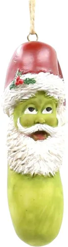 Miniatura 6 de Jolly Pickle - Adorno festivo para árbol de Navidad, figura de resina de 4 pulgadas, decoración navideña, regalo divertido ideal para intercambio