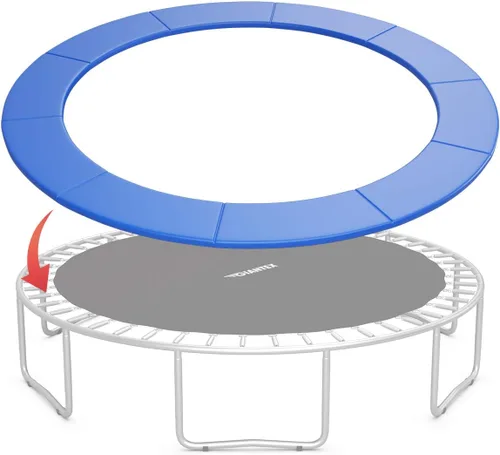 Miniatura 16 de Giantex - Cojín de cama elástica de 8 pies, 10 pies, 12 pies, 14 pies, 15 pies, 16 pies, almohadilla de seguridad de repuesto, sin agujeros para Azul
