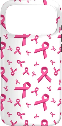 Miniatura 21 de iPhone 13 patrón de cinta rosa concientización del cáncer de mama mujeres caso de apoyo