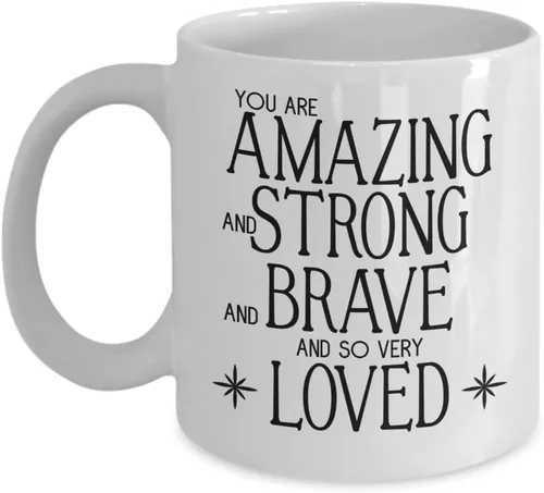 You Got This Gifts for Women Strong Women Gifts - Tazas inspiradoras con texto en inglés "You are Amazing Coffee Cup"