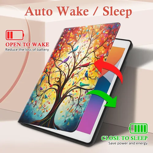 Miniatura 4 de Funda para iPad de 6ª/5ª generación 2018/2017, para iPad Air 2 2014/Air 1 2013 de 9.7 pulgadas, soporte de visión multiángulo de 9.7 pulgadas, funda