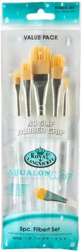 Royal & Langnickel Aqualon Wisp Filbert Artist - Juego de brochas (5 piezas)