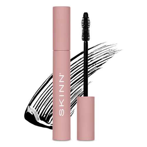 SKINN Lash-Redemption - Máscara de pestañas 4 en 1 con cerdas suaves y aplicador de reloj de arena que espesa, riza, alarga y nutre las pestañas,