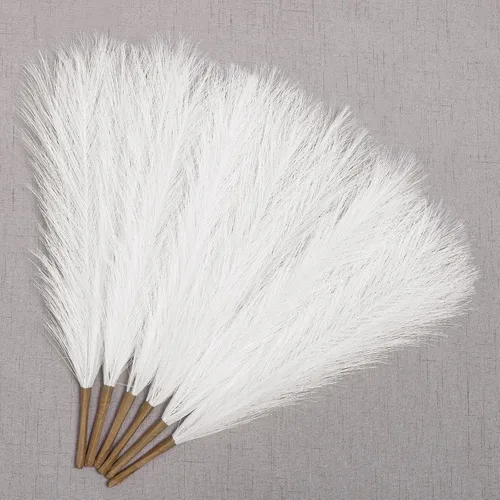 Miniatura 20 de Ureymx Hierba de Pampas Artificial Decorativa 17.7 Pulgadas 30pcs, Arreglo Floral de Hierba de Pampas y Relleno de Jarrón Hierba de Pampas Azul