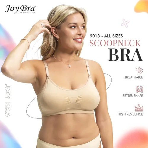 Miniatura 4 de Sujetadores sin costuras con cuello redondo para mujer Brasier deportivo sin varillas de cobertura completa push up para mujer Sujetadores cómodos