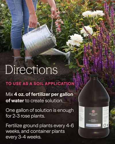 Miniatura 6 de Heirloom Roses Founder's Fertilizante para peces, alimento vegetal para plantas, fertilizante líquido orgánico de emulsión, fertilizantes de jardín