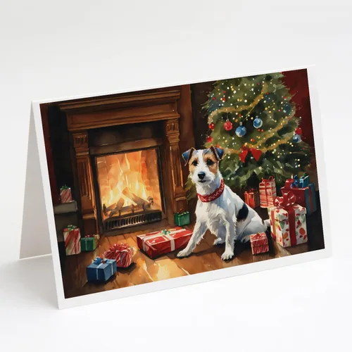 Miniatura 61 de Caroline's Treasures DAC2753GCA7P Paquete de 8 tarjetas de felicitación navideña acogedora de Husky siberiano Tarjetas en blanco con sobres