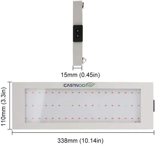 Miniatura 4 de 300 W 54 luces LED de crecimiento, lámpara de crecimiento pequeño de espectro completo con luces LED IR y UV para plantas