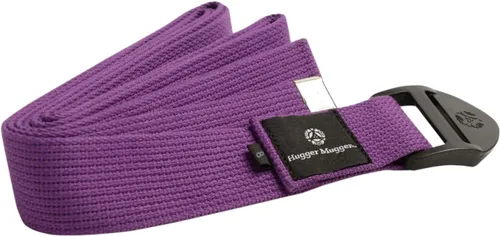 Miniatura 9 de Hugger Mugger Correa de yoga de algodón con cincha, algodón súper fuerte, hebilla silenciosa estilo cincha, longitud larga, ideal para personas más