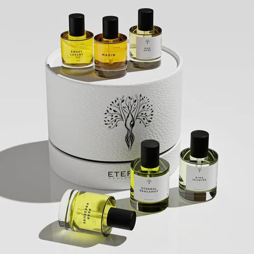 Eternal perfume oils Set de regalo de 6 piezas exquisitas fragancias inspiradas en fragancias icónicas perfumes de larga duración para mujeres,