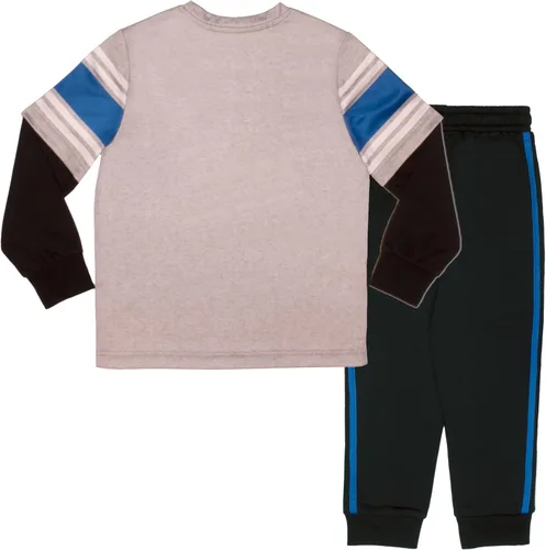 Miniatura 2 de Nintendo Super Mario - Juego de 2 piezas de camiseta de manga larga para niños y pantalones deportivos, paquete de 2 unidades para niños y niños