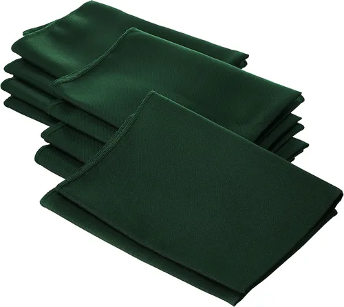 Miniatura 33 de LA Linen Paquete de 10 servilletas de popelina de poli, servilletas de tela suave, servilletas lavables y reutilizables, servilletas de mesa