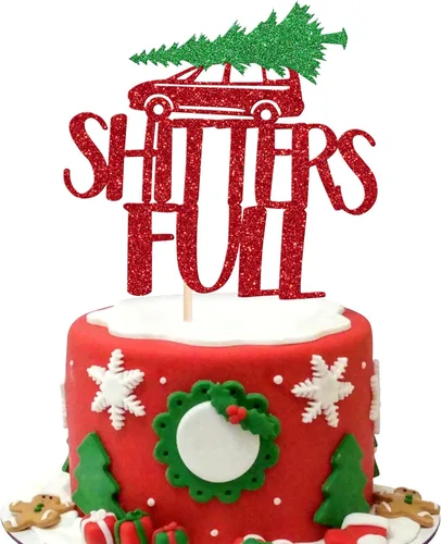 Miniatura 21 de Paquete de 24 Adornos para Cupcakes de Feliz Navidad, Adornos para Cupcakes para Revelación de Género, Adornos para Cupcakes de Árbol de Navidad, 5