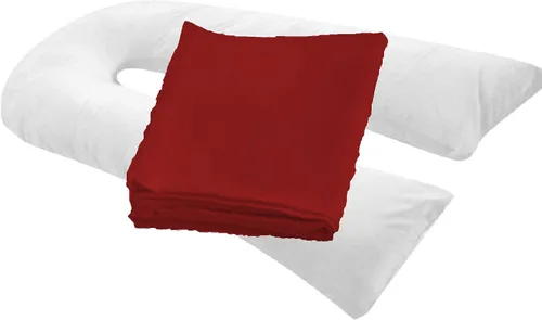 Miniatura 6 de Funda de almohada de cuerpo completo para embarazo, en forma de U, ajuste universal, funda de repuesto para almohada de maternidad (negro)