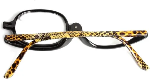 Miniatura 2 de Gafas de lectura, gafas de maquillaje, ojos, lentes abatibles, plegadas para mujeres, leopardo