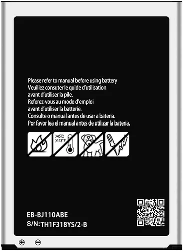 Miniatura 4 de DDONG Para Samsung Galaxy J1 Ace SM-J110M Batería de repuesto EB-BJ110ABE 1900mAh 7.22Wh(No para J110H