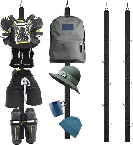Miniatura 8 de Percha de hockey portátil colgante Dryig Rack Regalos para el hogar y al aire libre Uso en hockey sobre hielo, patinaje, fútbol, camping, pesca, 5