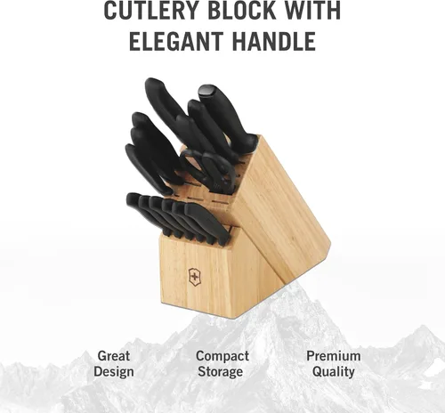 Miniatura 5 de Victorinox Swiss Classic Bloque de Cuchillos - Juego de Cuchillos de Cocina con Bloque para Elementos Esenciales del Hogar - Incluye Cuchillo
