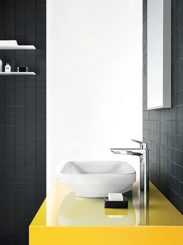 Miniatura 6 de hansgrohe Logis 71090001 - Grifo moderno para lavabo de baño de bajo flujo con 1 manija y 1 manija de 10 pulgadas de alto, color cromado Cromo