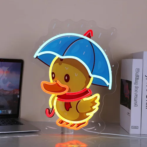 Miniatura 25 de Adorable letrero de neón de helado LED para decoración de pared, luz USB y batería para habitación de niños, dormitorio, sala de juegos, regalo