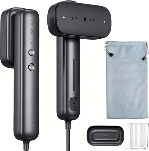Miniatura 2 de Vaporizador de viaje global para ropa, (100 V-230 V) de doble voltaje, portátil 2 en 1, vaporizador de mano y plancha, viaje más seguro con apagado