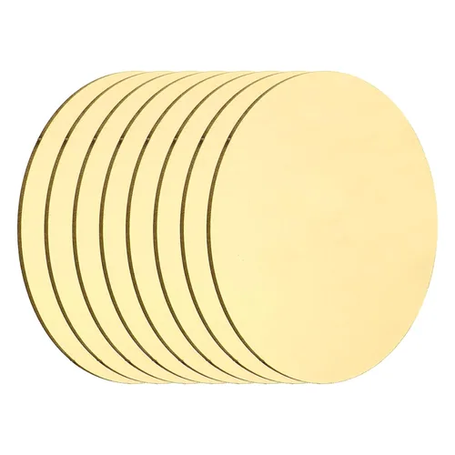 Miniatura 32 de MECCANIXITY 2 Piezas Placa Redonda de Latón, 150mm (5.91") de Diámetro Láminas de Cobre Puro, Lámina de Metal de Latón Cobre H62 de 0.5mm