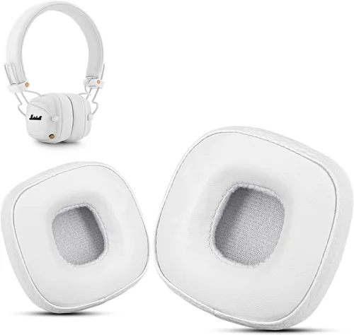 Miniatura 7 de Krone Kalpasmos Almohadillas de repuesto para auriculares Marshall Major III/IV, compatible con almohadillas Marshall Major 3/4, piel de cordero