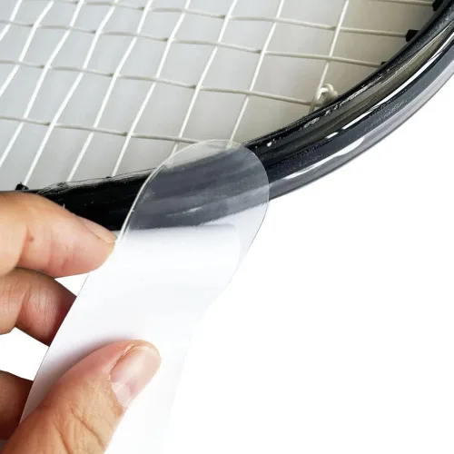 Miniatura 2 de Protectores de cabeza de raqueta de tenis transparentes para raquetas de tenis, cinta adhesiva para cabeza de raqueta de tenis, protección