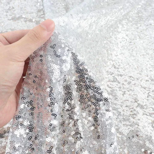 Miniatura 36 de Partisout Tela de lentejuelas por el patio - Tela de 3mm brillante para manualidades DIY, disfraces y decoración de fiesta Material de brillo, 3