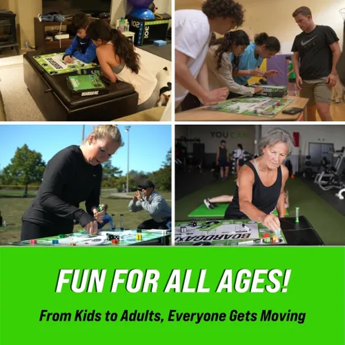 Miniatura 8 de BoardGains Pro - Juego de mesa de fitness Maestros, entrenadores y padres de PE Uso para entrenamientos grupales, ejercicio en casa y educación