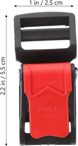 Miniatura 2 de Kit de 10 hebillas de liberación rápida para casco, adaptador de correa de barbilla de acero inoxidable con trinquete, casco de motocicleta, casco