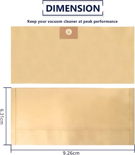 Miniatura 6 de KEEPOW Bolsas para aspiradora Stanley SL18130P SL18130P SL18133 SL18129, paquete de 6 bolsas de filtro desechables, accesorios de repuesto # 25-1230