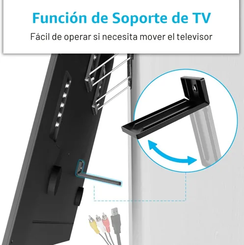 Miniatura 4 de Soporte de pared ultradelgado para TV plana y con marco de 37 a 80 pulgadas, perfil bajo de 0.37 pulgadas, montaje de pared de perfil bajo, VESA 200