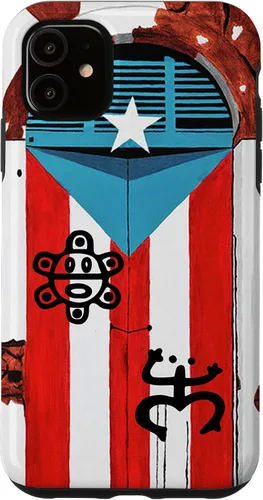 Miniatura 8 de Funda con diseño de bandera de Puerto Rico Coqui Sun Taíno, Boricua Pride Cover Case para iPhone 17