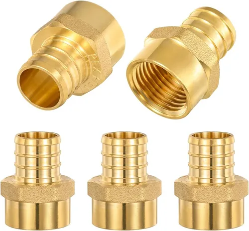 Miniatura 11 de Paquete de 2 adaptadores hembra Pex X 1 pulgada FIP de 1 pulgada, tubo Pex de 1 pulgada a rosca hembra NPT de 1 pulgada, puerto completo, sin plomo