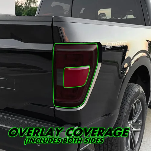 Miniatura 2 de SlickMod Tinte de Vinilo Ahumado Precortado para Luz Trasera Ford F150 2021-2023 (20% Humo Oscuro, 1. Luz Trasera) (SM-FOR-F15-2123-TL)