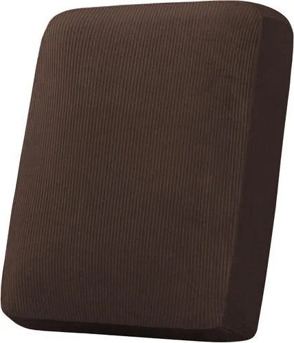 Miniatura 228 de H.VERSAILTEX - Funda de terciopelo elástica y afelpada para protección de cojines de sofá biplaza, silla o sofá, 2 piezas, tamaño grande, color gris