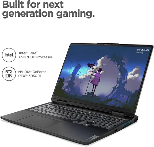 Miniatura 2 de Lenovo Ideapad 3i Gaming 15.6 pulgadas FHD 120Hz portátil, Intel Core i7-12700H, 16GB RAM 2TB PCIe SSD, gráficos GeForce RTX 3050Ti, teclado