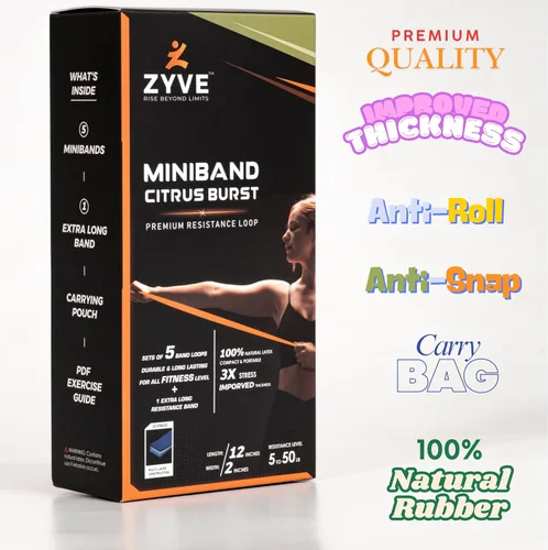 Miniatura 2 de Juego de 5 bandas de resistencia para mujeres y hombres, bandas de goma natural resistentes de 12 pulgadas para piernas, glúteos, entrenamiento
