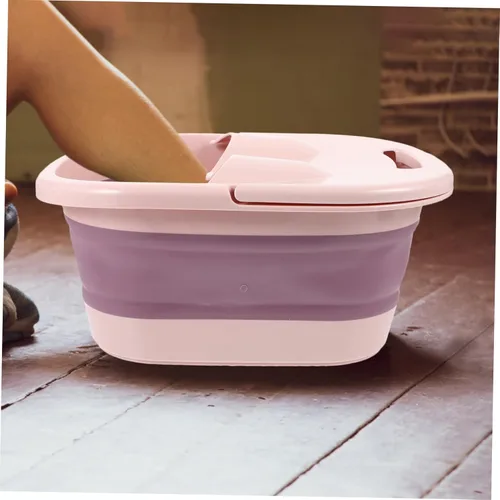 Miniatura 4 de 1 pieza de baño de pies de viaje para pies de baño de pies spa cubo de pies balneario de pies bañera masajeador de pies para pies bañera multiusos