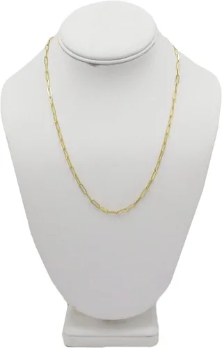 Miniatura 4 de Amanda Rose - Collar de cadena de oro amarillo de 14 quilates de 0.118in para mujer (elige tu longitud)