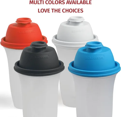 Miniatura 6 de SIGNORA WARE Shaker Bottles Botella de plástico para batido de proteínas de 17 onzas para batidos y licuados de reemplazo de comidas, bebidas